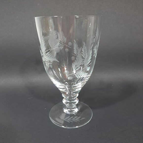 Electra Arcadia Iced Tea Footed Hand Blown Discontinued Glass Goblet Water Wine - Picture 2 of 13